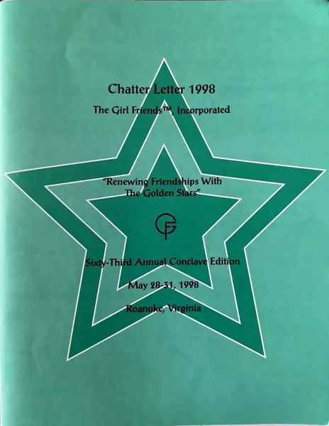 chatterbox-1998 Cover: The Girl Friends, Inc. Chatter Letter 1998, 63rd Annual Conclave Edition